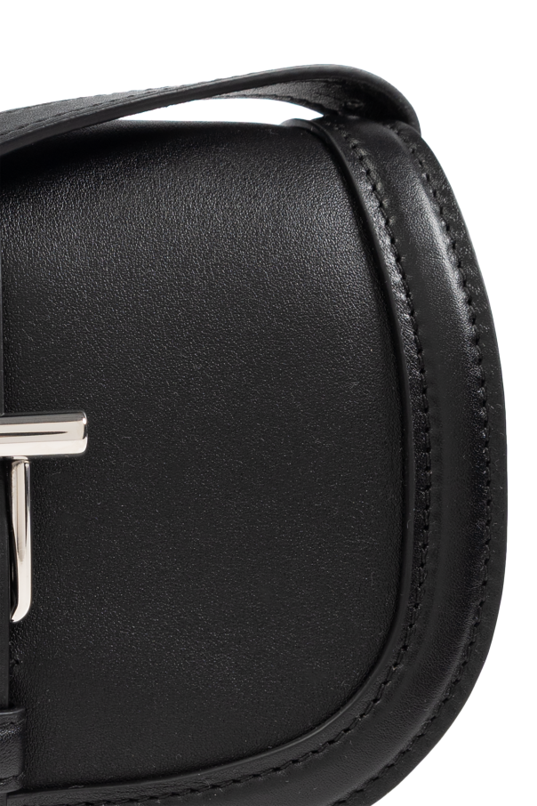 Alexander McQueen T-Bar Satchel in Black/Silver main image 1